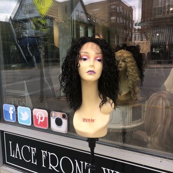 Black curly Freepart Wig 2020 beautiful curly main image 5
